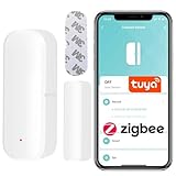 Sone Smart One Türsensor Alarm, Fenstersensor Drahtloser. Alarm in Echtzeit. Zigbee Smart Life/Tuya App kompatibel mit Alexa/Google Home