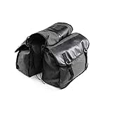 evomosa Motorrad Satteltaschen Canvas wasserdichte Werkzeug Aufbewahrungstasche für Motorradgepäcktaschen Travel Knight Rider für Touring Motorrad Box (Schwarz)