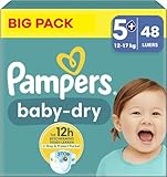 Pampers - Baby Dry - Größe 5+ - Big Pack - 48 Stück - 12/17 KG