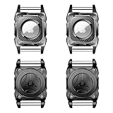 Airtag-Hundehalsband-Halter, IP68 wasserdicht, Airtag-Halterung, Airtag-Hülle für Hunde und Katzen, hartes TPU, vollständiger Schutz, abnehmbarer Metallbolzen für alle Halsbänder, kompatibel mit Apple