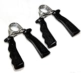 BAY Handgriffe Paar Hand Grifftrainer paarweise 2 Stück Set Federgriff Handmuskeltrainer Federgriffhantel Handgrip Hand Grip Gripper Spiralgriff Fingerhantel Unterarmtrainer Fitness Handmuskeltrainer