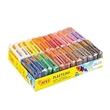 Jovi - Knete - Packung mit 24 Tabletten, 50 Gramm jede, 12 Farben, glutenfrei (P70/24C)