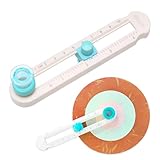 Kreisschneider Papier,2-20cm Durchmesser Verstellbare Kreis Papierschneider,Kreisschneider,Papierschneider 360° Drehbar,Tragbar Rotations kreisschneider,Circle Cutter,für Karten,Sammelalben,Fotopapier