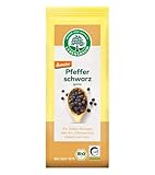 Lebensbaum Schwarzer Pfeffer, fruchtig scharfer Genuss, Bio-Pfeffer für Sossen, Beilagen aller Art, Ofengemüse & Fleisch, ganz, 50 g