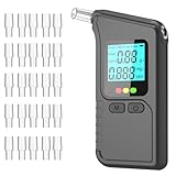 Astriva Alkoholtester Alkotester, Promillemessgerät mit 40 Mundstücken, Alkoholmessgerät mit Digitaler LCD-Anzeige, Professioneller Atemalkoholtester Promilletester Alkomat für Alkoholtest Heim
