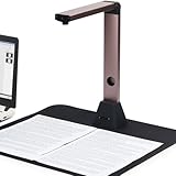 iOCHOW 13MP Professioneller Buchscanner: A3 Erfassungsgröße Tragbare USB-Dokumentenkamera, 3-Level-LED HD Bücherscanner, Mehrsprachiger OCR Scanner Visualizer für Unterrichtsbesprechungen