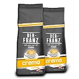 Der-Franz Crema Kaffee, gemahlen, 2 x 500 g