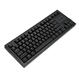 Tangxi USB -verdrahtete Mechanische Tastatur, 78 Tasten mit 6 Programmierbaren Tasten Taktile Steuerelemente RGB Backbeleuchtung 3 Umschalttasten Rotatable -Knöpfe für PC -Spiele (Black)