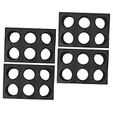 ABOOFAN 4 Stück Getränkehalter Getränketräger herausnehmen Kaffeeträger Kaffeetassenhalter Verpackungsständer für Getränke Getränkeverpackungsständer Perlenbaumwolle Black