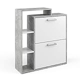 Vicco Schuhkipper Orlando, Schuhregal, Beton, 24.5 x 90 cm