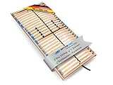 Madera 7-Zonen-Lattenrost, stabile Holmkonstruktion, Härtegradverstellung, selbstmontierbar – ideal für ergonomischen Schlafkomfort, Größe: 90 x 200 cm, Variante: Mit Bettkastenfunktion