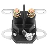 ifundom Starter Magnetventil Solenoid Relais Langlebig Stabile Leistung Ersatzteil für Rasenmäher Elektrostarter Anlasser Rasentraktor Zubehör Einfache Montage