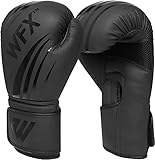 WFX Leder-Boxhandschuhe, professionelle MMA Sparring Kickboxen Boxsack Training Muay Thai Fighting (12 oz)