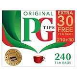PG Tips | One Cup Tea | Original | Schwarzer Tee | Kreiert für echte Teeliebhaber seit 1930 | Erfrischendster und aromatischster Geschmack | 1er Pack | 240 Schwarzteebeutel
