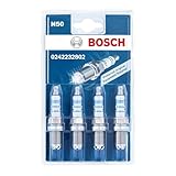 Bosch Super 4 0242232802 (N50), Zündkerzen 4er-Set - für ein zuverlässiges Kaltstartverhalten und lange Lebensdauer - mit robustem Design