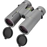 Bresser Fernglas 10x42 Wave, wasserdicht, mit BaK-4-Glas, UR-Vergütung und Brillenträgerokularen, perfekt für Naturbeobachtungen, auf Reisen und beim Wandern