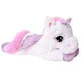 TE-Trend Einhorn-Kuscheltier 45cm - Einhorn-Plüschfigur für magische Spielstunden - Einhorn-Stofftier mit Glitzer Horn - Einhorn-Plüschfigur für fantasiefördernde Spielstunden - Stoff Einhorn