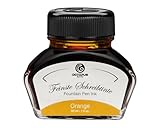Octopus Fluids Füllhaltertinte im Tintenglas, Schreibtinte für Füllhalter, Füllertinte in Orange 30ml im Tintenfass, Kalligraphie Tinte