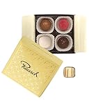 Rausch alkoholfreie Pralinen 4 Stück – Edles Pralinen Geschenk mit Bitter- und Vollmilch Schokolade gefüllt mit Nougat, Krokant oder Ganache – Besondere Pralinen – Pralinen ohne Alkohol