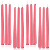 12 Stück rosa Spitzkerzen