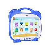 PAGJHRFJG 7 Kinder-Tablet Quad Core 1+8G Dual Card WiFi Android 7.0 Tablets für Studium und Ausbildung Kindergeschenk Kindersoftware, Blau