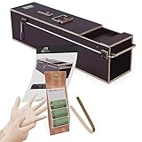 EcoTraps Marderfalle Lebendfalle 75cm - Wasserdicht Holz Marder Lockmittel Lebendfalle Ratte - Marderabwehr aus Marderfalle mit Zange, Folienhandschuhe, Köder und Gebrauchsanweisung