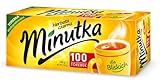 Minutka - Schwarzer Tee - 100 RundeTeebeutel - Black Tea - Hochwertiger Schwarzer Tee, Intensiver, Aromatisch & Reicher Geschmack mit einem Hauch Bitterkeit, Ideal für Jede Tageszeit - 140g