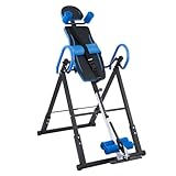 ZELUS Inversionsbank Inversionstisch Multifunktionsgerät Rückentrainer Schwerkrafttrainer klappbar Inversionstisch Heimtrainer Inversion Table, Inversion bis 180 Grad (Blau)