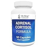 Dr. Berg’s Adrenal & Cortisol Support - Supplement for Hormone Balance, Stress, & Focus - Support for Healthy Adrenal Gland - Vegetarian Ingredients 90 Capsules