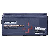 Holthaus Medical mini Verbandtasche fürs Auto, KFZ Verbandskasten Notfall Erste-Hilfe, 22x8,5x8cm, blau