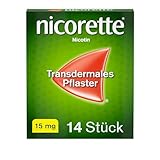 Nicorette Nikotinpflaster mit 15 mg Nikotin zur Raucherentwöhnung, 14 Stück