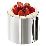 Genérico Backringe - 20 cm Kuchenform | Backrahmen, Dekorationswerkzeug, Backzubehör für Desserts, Kochen, Pudding-Eier P