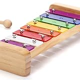 SCHMETTERLINE | Harmonisches Xylophon für Kinder aus Holz mit Notenheft | Glockenspiel und Liederbuch mit 15 Deutschen Kinderliedern | Musikinstrument für Mädchen und Jungen ab 3 Jahren