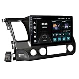 Für Honda Civic 2006-2011 (LHD) Autoradio USB Bluetooth 10' Android 13 DAB+Radio Wireless CarPlay Navi GPS HD Touchscreen Autoradio Bluetooth WiFi,FM (2GB RAM+32GB ROM)