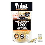 Tarbust 1200 Zigarettenfilter Aufsatz, Filter Zigaretten, Anti Teerfilter für Zigaretten, Anti Teer Filter, Plastik Zigarettenfilter 8mm, Zigarettenspitze für Regular