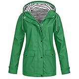 TYUIOP dünne jacke damen damen regenjacke windbreaker wasserdicht atmungsaktiv pelzmantel jacke damen beige regenjacke damen dünn leicht faltbar dünne sommerjacke damen regenmantel lang damen