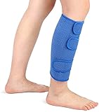 Wadenbandage Muskelfaserriss,Verstellbare Wadenstütze Kompressions Waden Bandage Neopren Einstellbare Wadenstütze Für Muskelschmerzen Waden Kompression, Blau