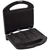 Syntrox Zimtwaffeleisen Zimtwaffelautomat Dulja für 8 leckere Zimtwaffeln, Antihaftbeschichtete Waffelplatten, Backampel Technologie, Rutschfeste Gummifüße, Einfache Reinigung Küchengerät