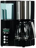Melitta Optima Timer – Kaffeemaschine mit Timer, Filterkaffeemaschine mit Glaskanne und abnehmbarem Wassertank, für bis zu 8 Tassen Kaffee, schwarz