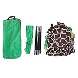 Kinder Spielen im Giraffenzelt, Cartoon-Spielhaus mit Weltraum- und Planeten-Design, einfach aufzubauendes Innen- und Außen-Zelt für Kinder im Alter von 3 bis 8 Jahren