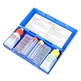 VALICLUD Pool Testreagenz Satz mit Spa Wasser Testlösung Ph und Chlor Testkit für Schwimmbadwasserqualität Präzise Wasserchemie Analyse für Pools und Spas