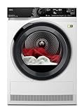 AEG WiFi Wärmepumpentrockner 9 kg, Serie 9000 AbsoluteCarePlus: Daunentrocknung, Punktgenaue Trocknung mit 3D-Scan Restfeuchteermittlung, Energiekl. B, Energiesparend, Trommelbeleuchtung, TR9W75790