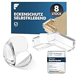 shinfly Eckenschutz Baby, 8 Stück Kantenschutz Baby Selbstklebend Transparent Tischkantenschutz, für Scharfen Kantenschutz an Allen Arten von Möbelecken das Kinder vor Verletzungen zu Schützen(O + L)