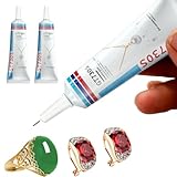 Schmuckkleber,Schmuckkleber Extra Stark Transparent,Bastelkleber Transparent Flüssig,Schmuckkleber für Ohrringe,Schmuckkleber Wasserfest,für Schmuckstein, Bastelarbeiten