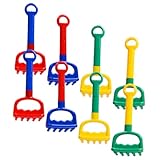 YARNOW 8 Stück Strandspielzeug für Party Sandrechen für den Strand Kinderrechen aus Kunststoff Strandvorräte rasengeräte für Reise sandspielzeug Strandsandspielzeug Plastik