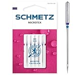 SCHMETZ | 5 Nähmaschinennadeln | Microtex | 130/705 H-M | Nadeldicke 80/12 | Geeignet für besonders dichtes oder feines Gewebe | auf jeder gängigen Haushaltsnähmaschine einsetzbar
