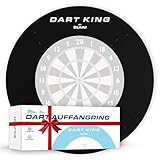 ELANI – klimaneutraler Dartring inkl. Abwurflinie für optimalen Schutz von Wand, Dartpfeil und Flight – passgenauer Dartscheibe Schutzring für alle Dartscheiben – Dart Surround mit Zwischenring