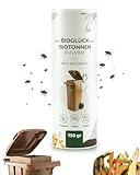 BIOGLÜCK® Biotonnenpulver [2x 750g] - Natürlicher Schutz vor Maden & Geruch, Feuchtigkeitsbindend, 100% sicher