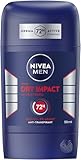 NIVEA MEN Dry Impact Deo Stick, Deostick mit 72h Antitranspirant-Schutz und 2 antibakteriellen Wirkstoffen, pflegendes Deodorant ohne Ethylalkohol (50 ml)