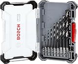 Bosch 8x PRO Metal HSS-G Impact Spiralbohrer-Set (für Nichteisenmetalle, Stahl, Ø 2,0, 3,0, 4,0, 5,0, 6,0, 7,0, 8,0, 10,0 mm, Professional Zubehör Schlagbohrer/Schrauber, Bohrmaschine/Schrauber)
